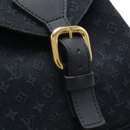 Louis Vuitton Monogram Mini Montsouris GM Backpack Shoulder Bag Blue Navy — view 4