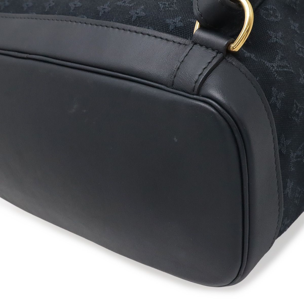 Louis Vuitton Monogram Mini Montsouris GM Backpack Shoulder Bag Blue Navy — view 3