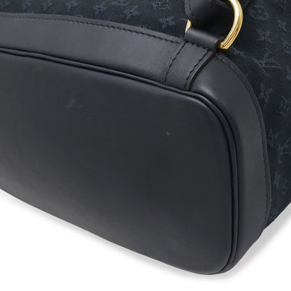 Louis Vuitton Monogram Mini Montsouris GM Backpack Shoulder Bag Blue Navy — view 3