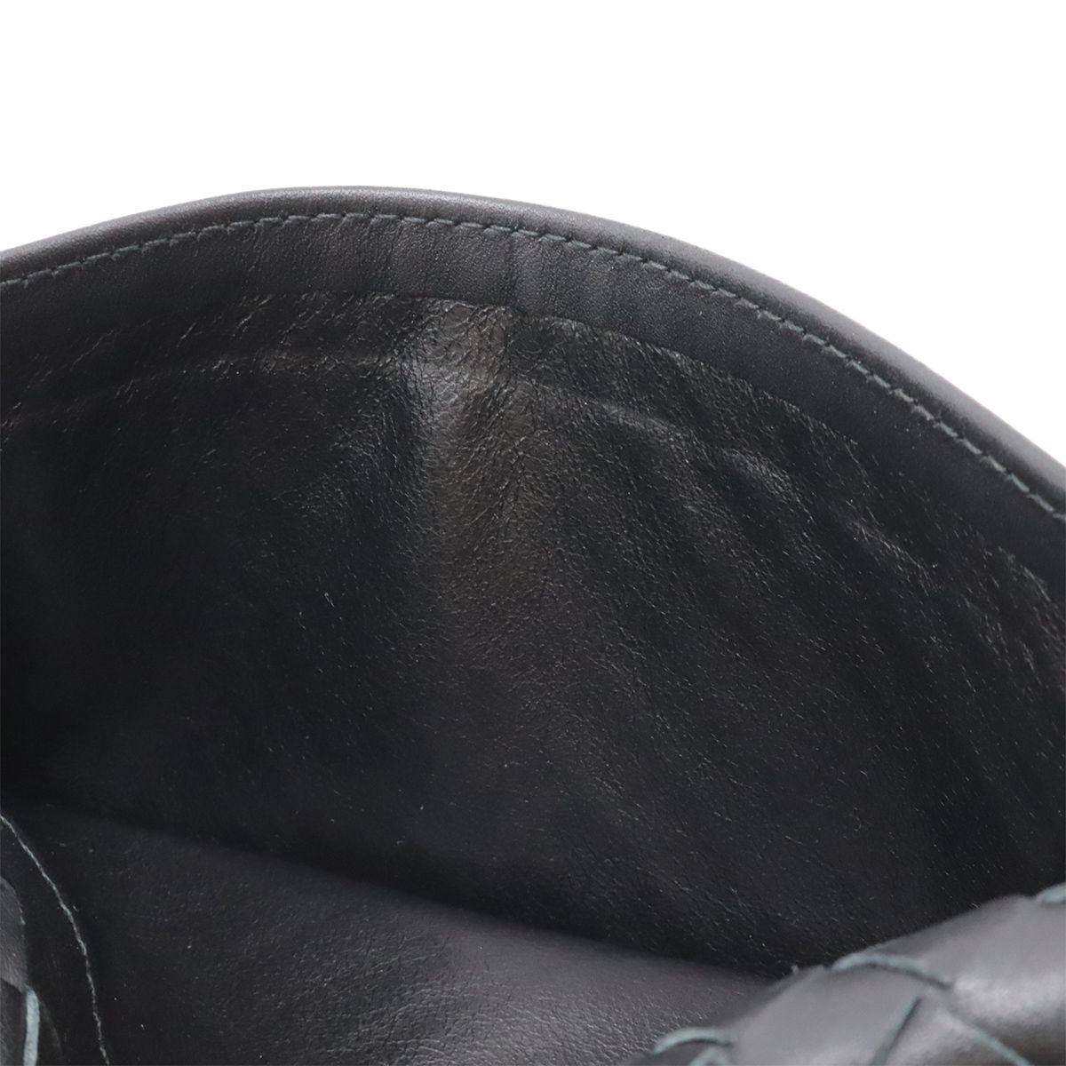 Bottega Veneta Intrecciato Wallet Bifold Long Billfold Leather Black — view 8