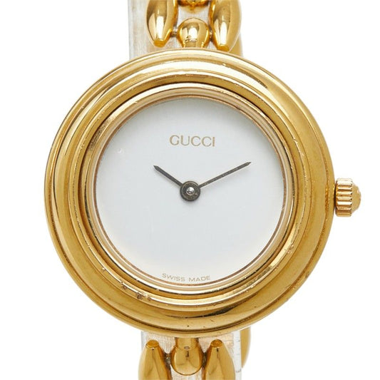 Gucci Change Bezel Watch 11/12.2 White Gold Plated