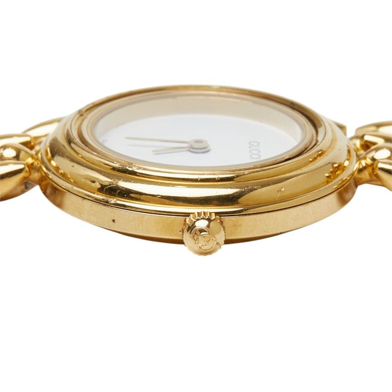 Gucci Change Bezel Watch 11/12.2 White Gold Plated — view 4