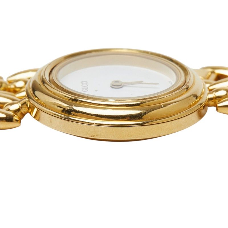 Gucci Change Bezel Watch 11/12.2 White Gold Plated — view 3