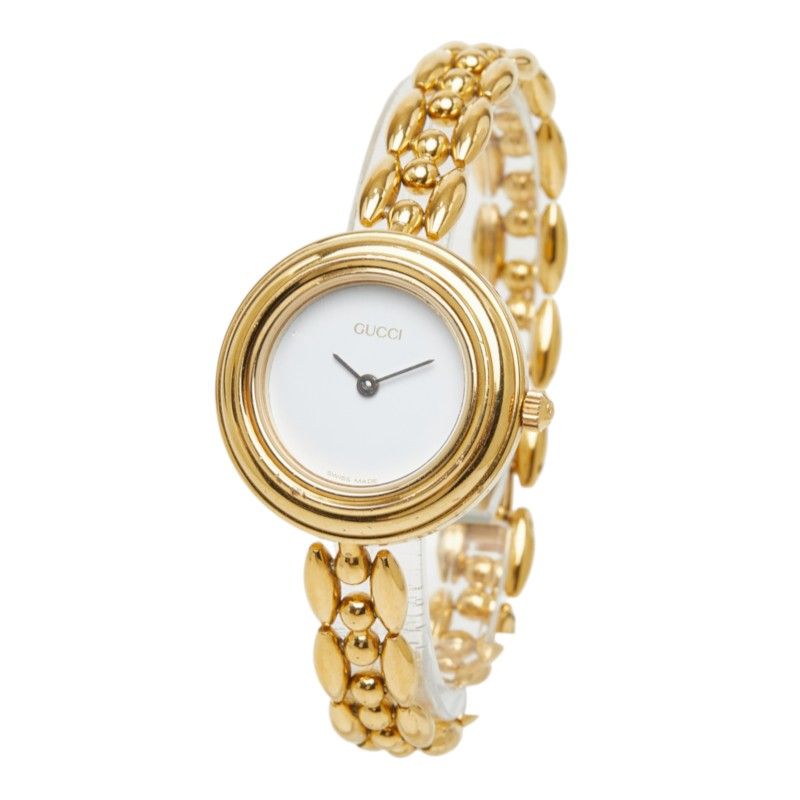 Gucci Change Bezel Watch 11/12.2 White Gold Plated — view 2