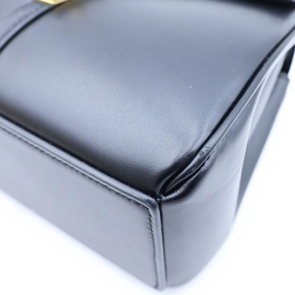 Celine Mini 16 Saise 2-Way Leather Shoulder Bag Black — view 5