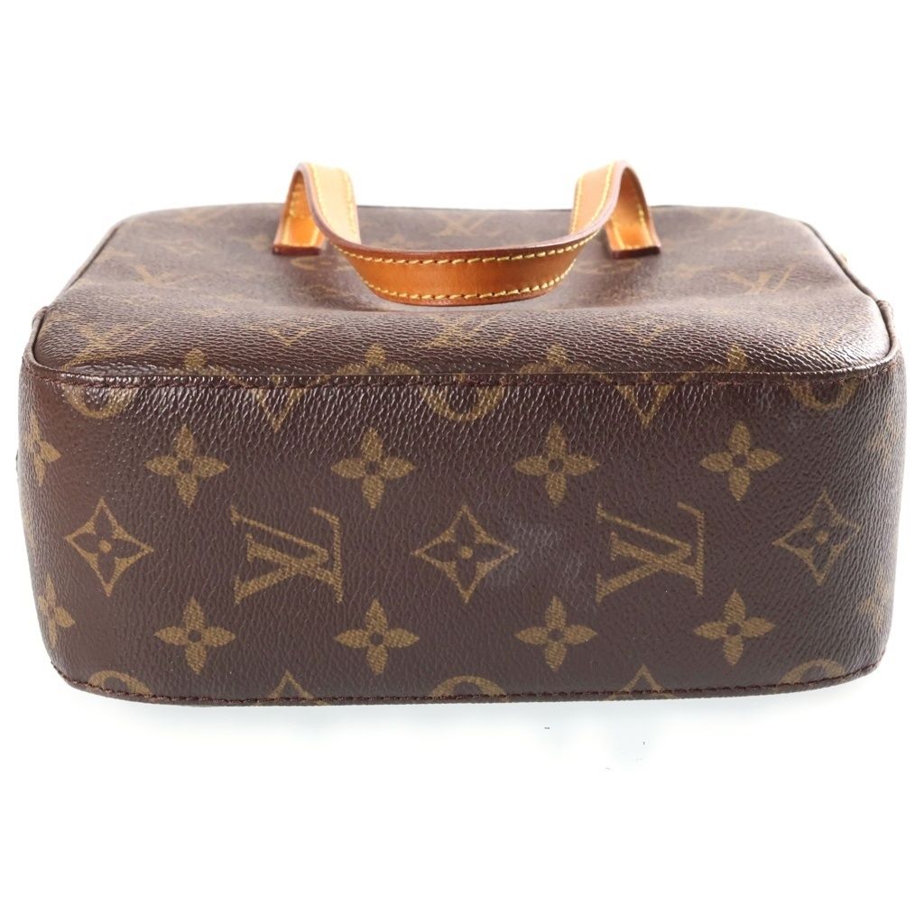 Louis Vuitton Monogram Spontini 2-Way Shoulder Bag Brown Leather Gold — view 4