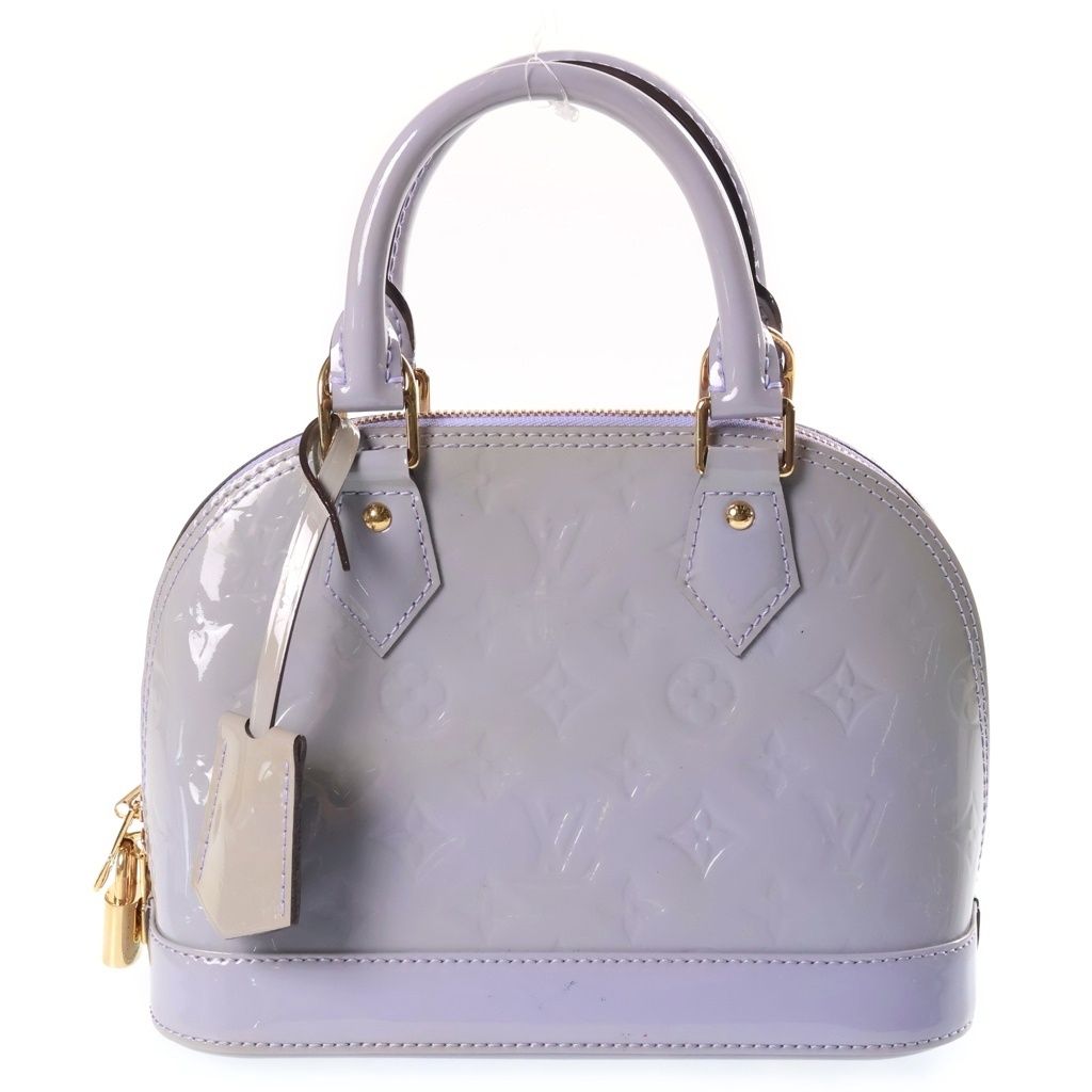 Louis Vuitton Alma BB Monogram Vernis Shoulder Bag Purple