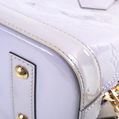 Louis Vuitton Alma BB Monogram Vernis Shoulder Bag Purple — view 5