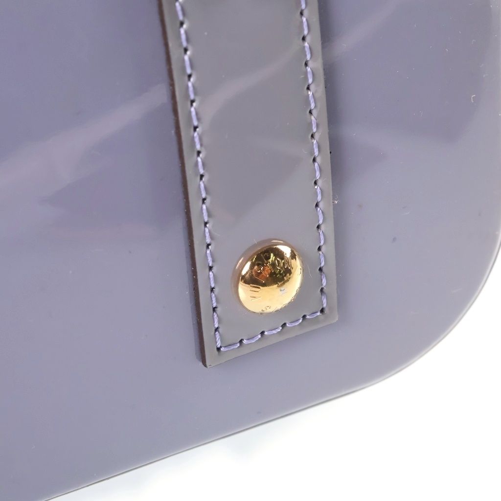 Louis Vuitton Alma BB Monogram Vernis Shoulder Bag Purple — view 6