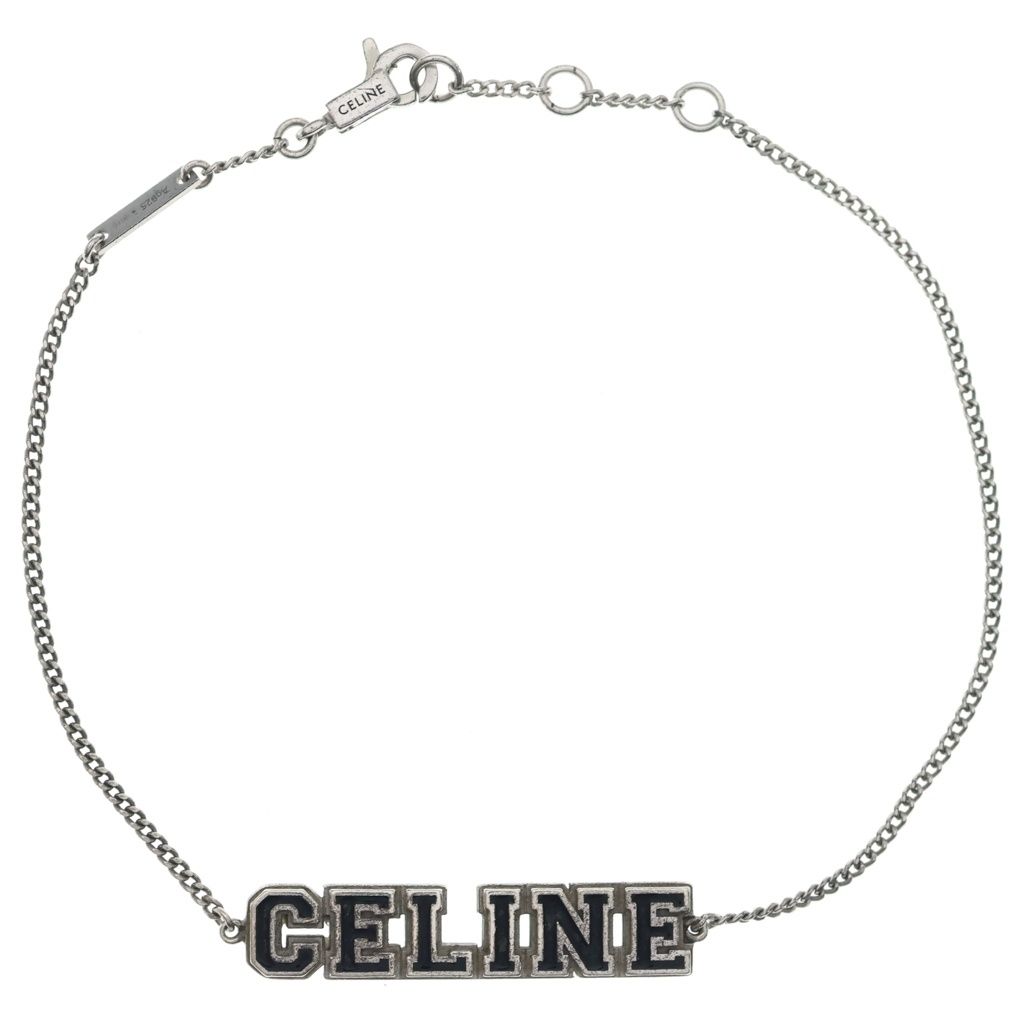 Celine Universite Bracelet Silver Chain
