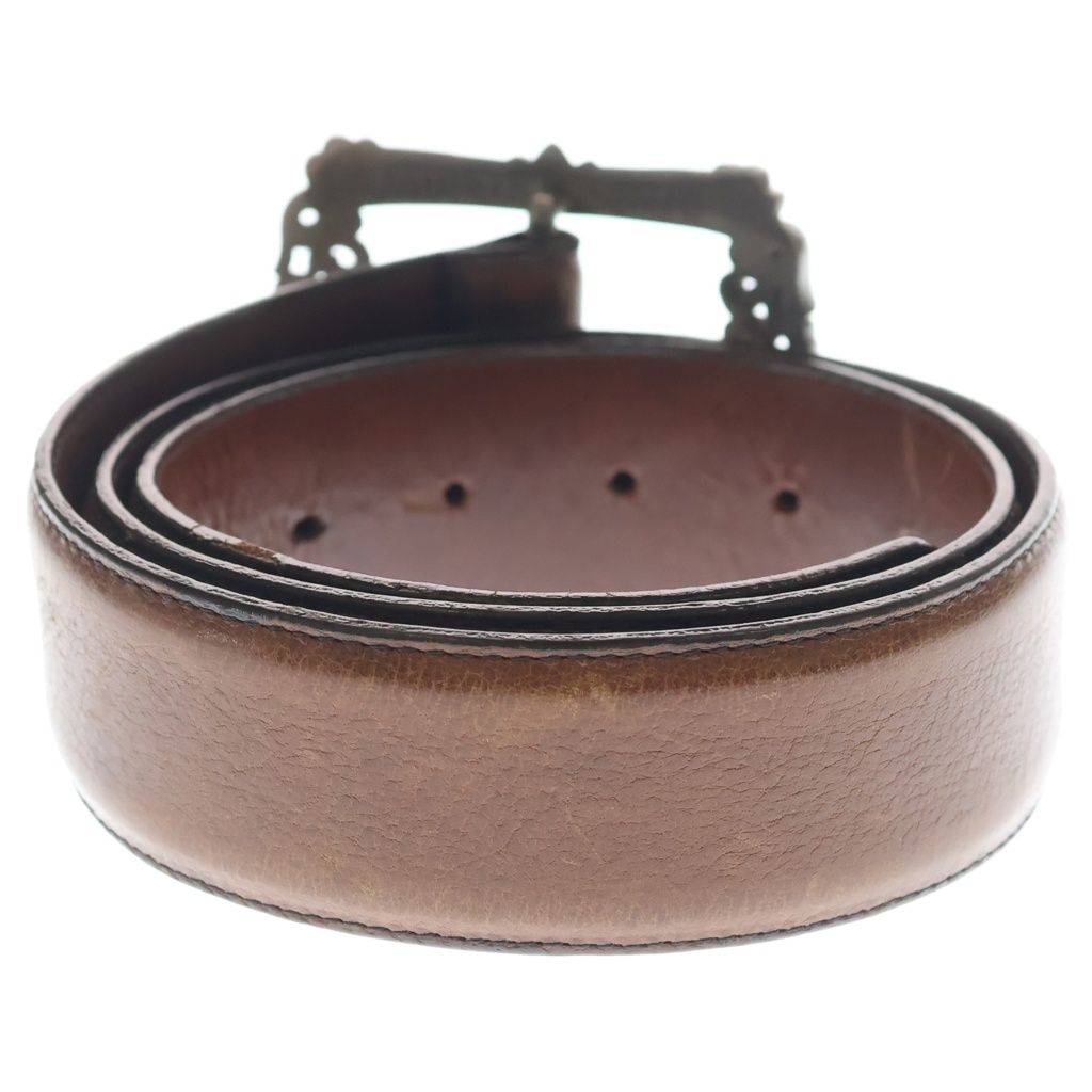Chrome Hearts Blt Filigree Otj Leather Belt Brown Silver — view 2