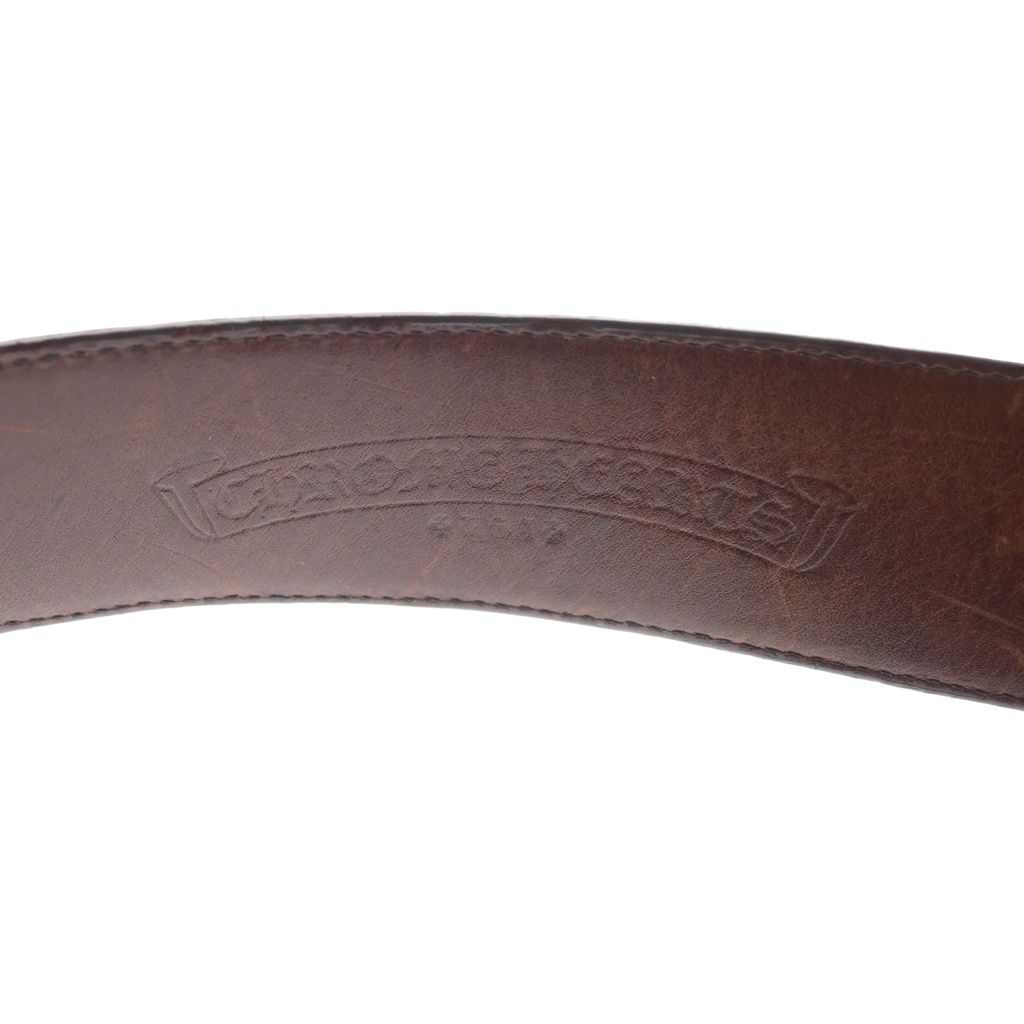Chrome Hearts Blt Filigree Otj Leather Belt Brown Silver — view 5