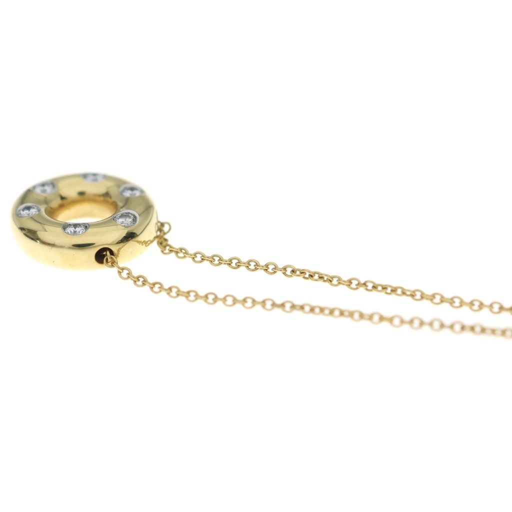 Tiffany & Co Dots Circle Necklace 18k Yellow Gold — view 5