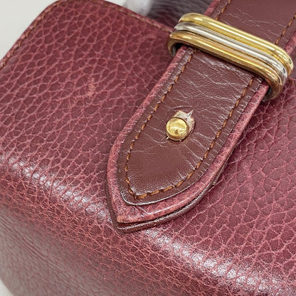 Cartier Vanity Bag Trinity Leather Bordeaux Gold Silver — view 8
