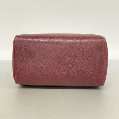 Cartier Vanity Bag Trinity Leather Bordeaux Gold Silver — view 3