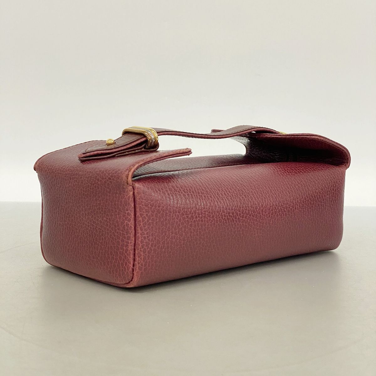 Cartier Vanity Bag Trinity Leather Bordeaux Gold Silver — view 2