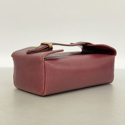 Cartier Vanity Bag Trinity Leather Bordeaux Gold Silver — view 2