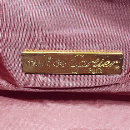 Cartier Vanity Bag Trinity Leather Bordeaux Gold Silver — view 5