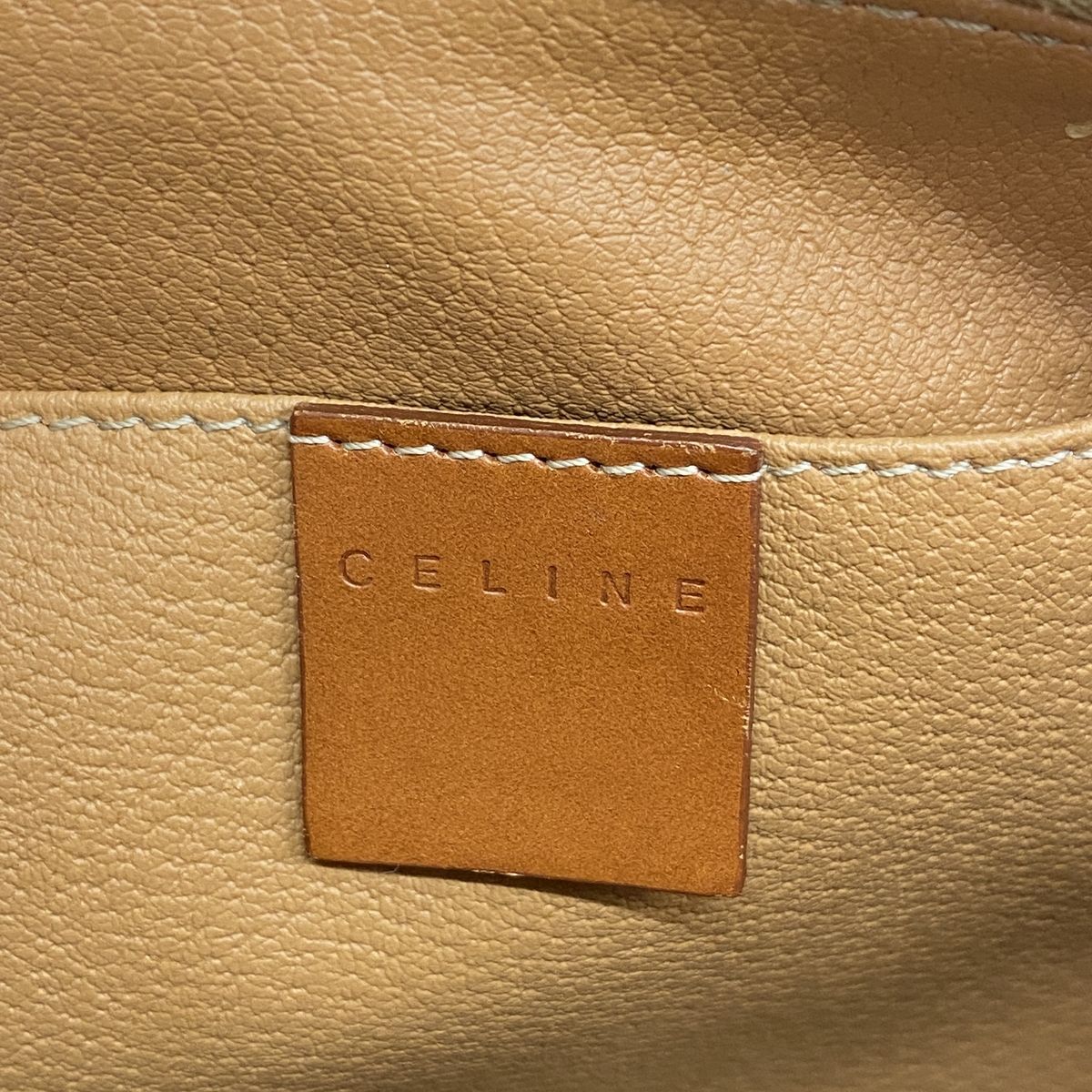 Celine Pouch Macadam Brown Gold — view 5