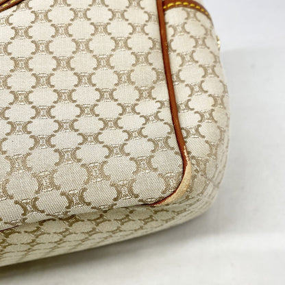 Celine Handbag Boogie Nylon Canvas Beige Champagne Gold — view 3