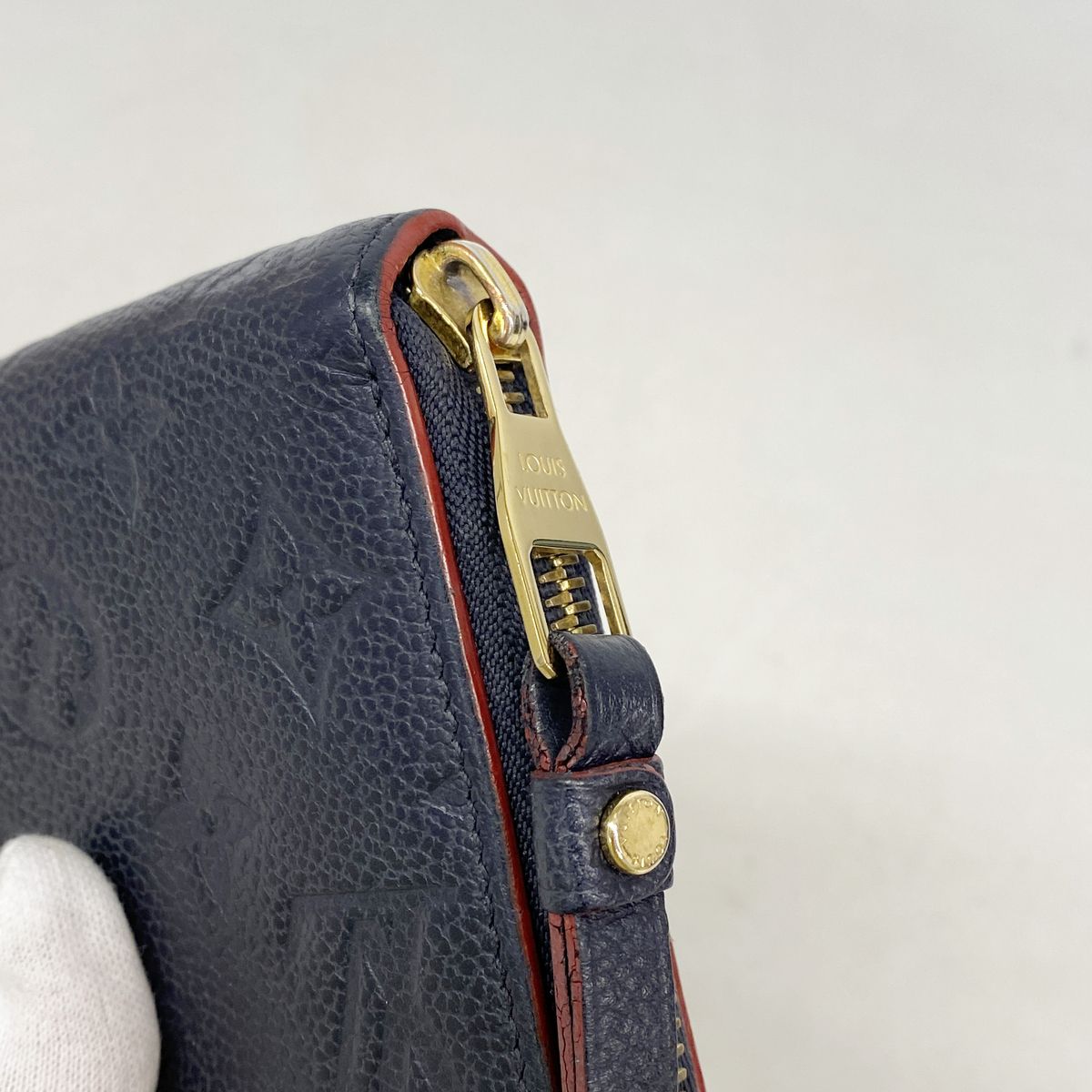 Louis Vuitton Wallet Monogram Empreinte Zippy Marine Rouge — view 7