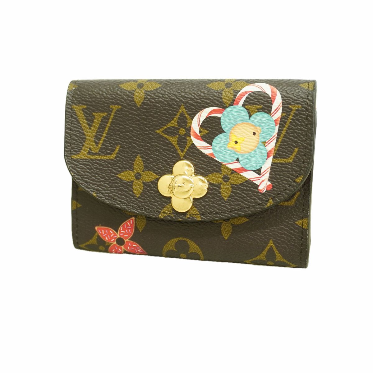 Louis Vuitton Coin Purse Monogram Porte Monnaie Rosalie Candy Red