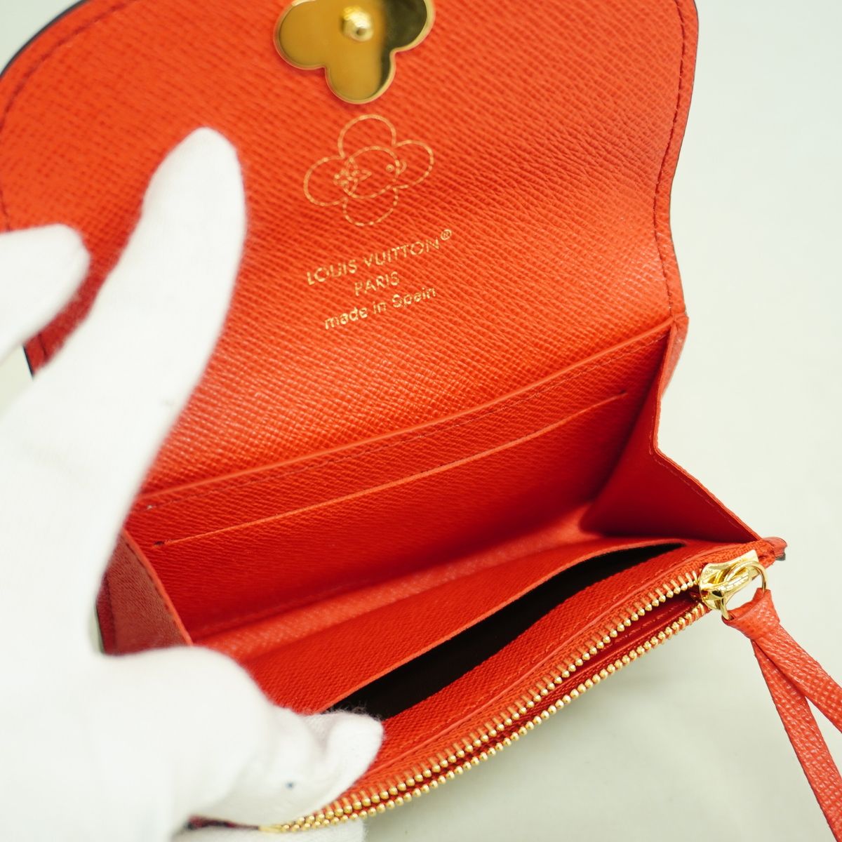 Louis Vuitton Coin Purse Monogram Porte Monnaie Rosalie Candy Red — view 3