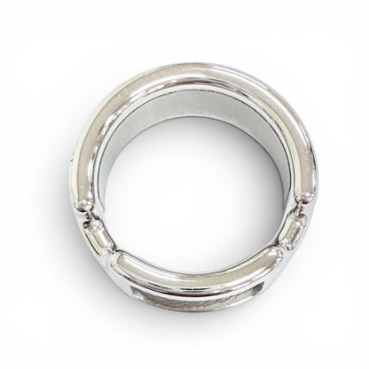 Hermes Olympe Ring Leather Etoupe Silver — view 6