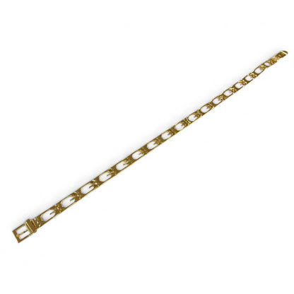 Gucci Vintage Metal G Logo Motif Chain Belt Gold 75 — view 3