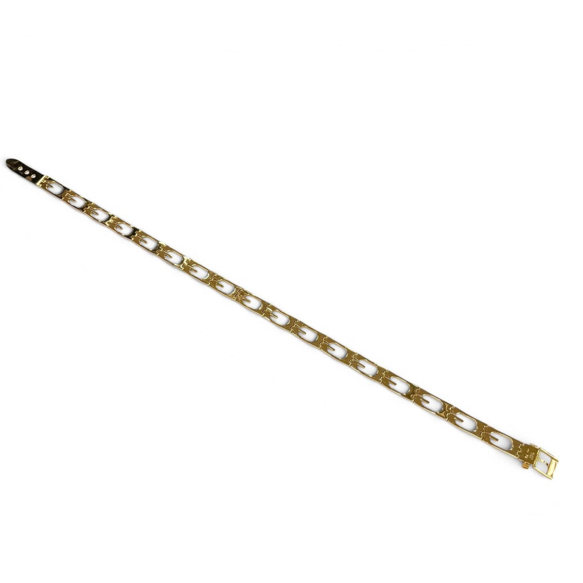 Gucci Vintage Metal G Logo Motif Chain Belt Gold 75 — view 4