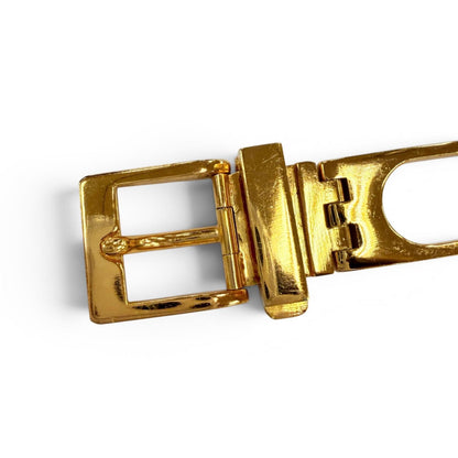 Gucci Vintage Metal G Logo Motif Chain Belt Gold 75 — view 7