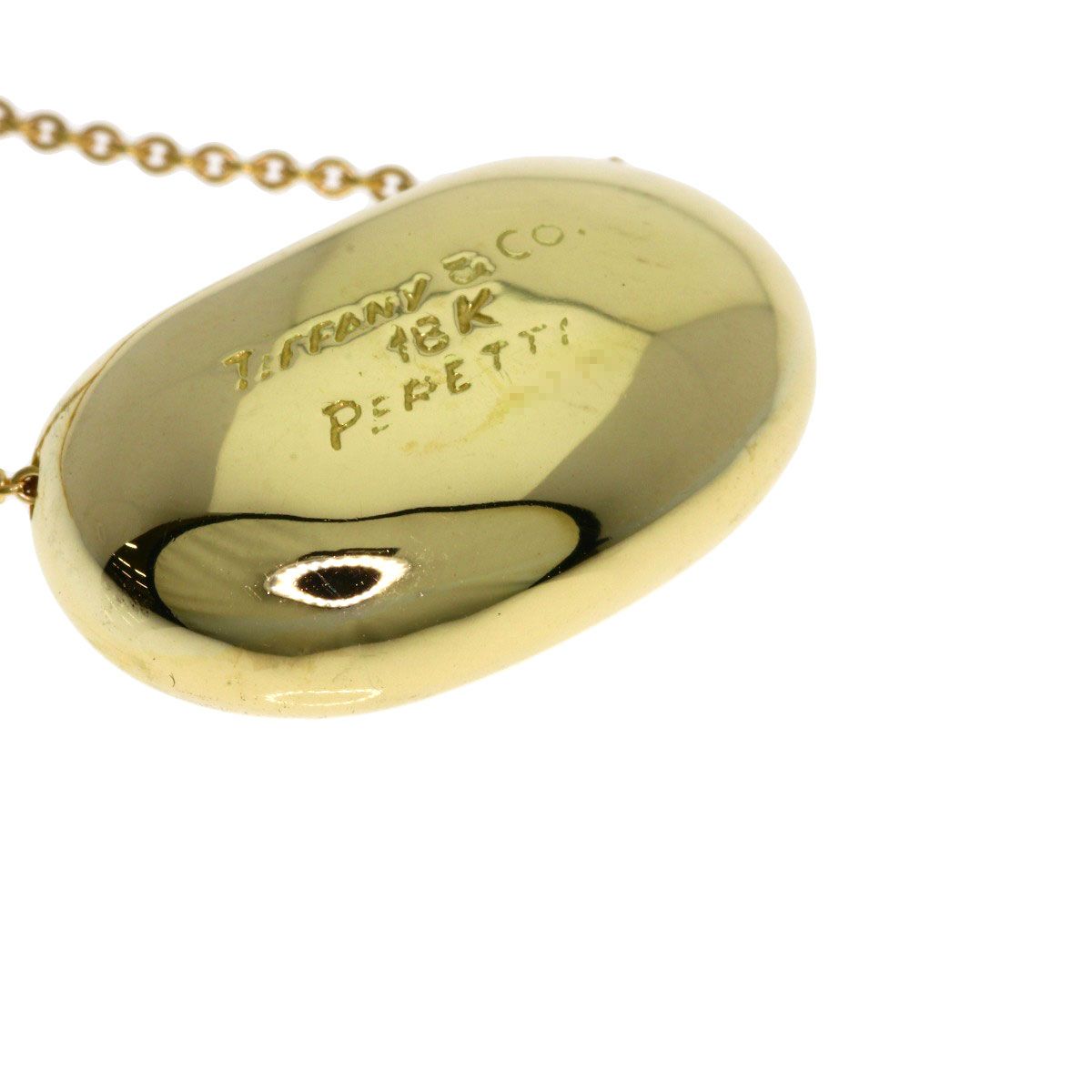 Tiffany & Co Bean Necklace 18k Yellow Gold — view 4