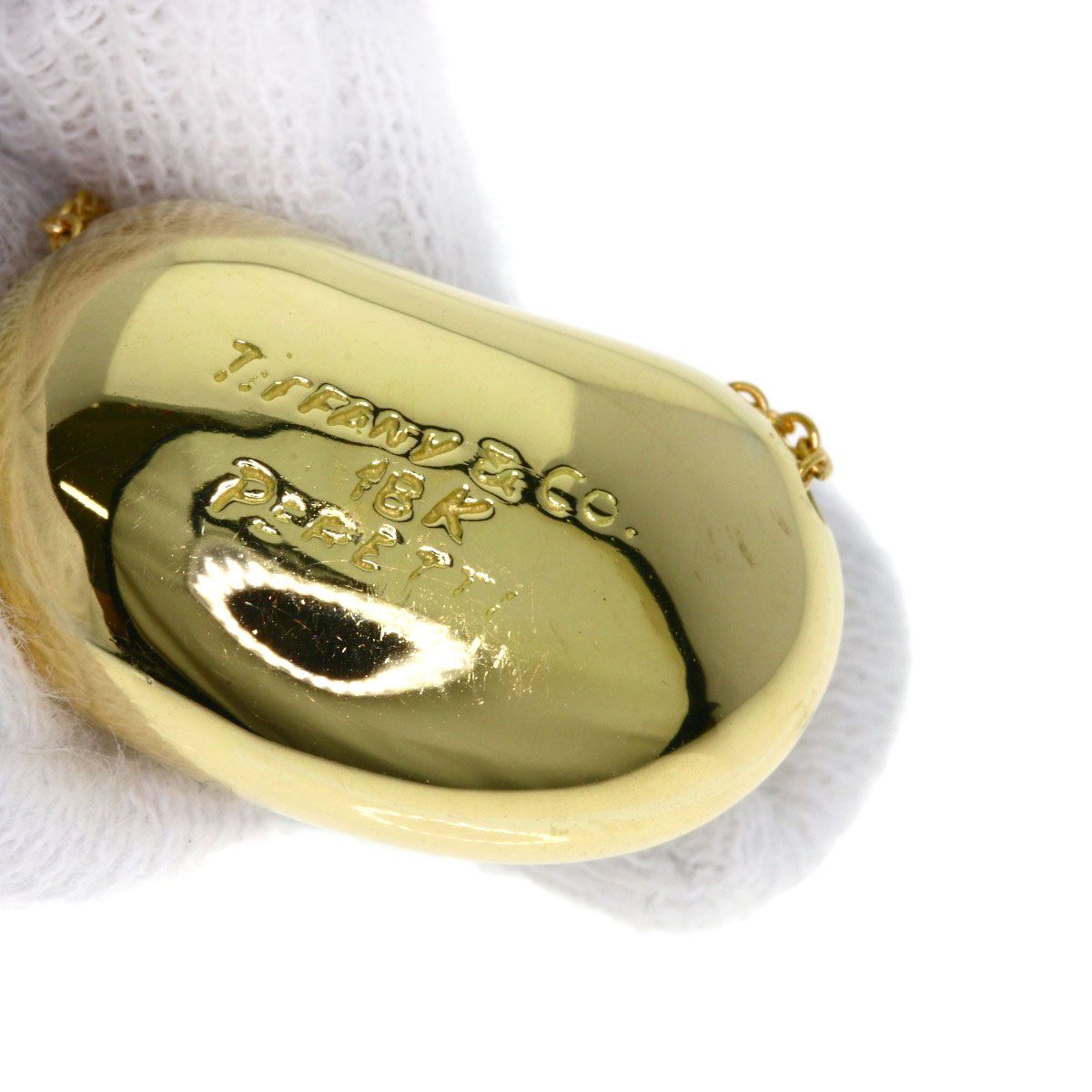 Tiffany & Co Bean Necklace 18k Yellow Gold — view 6