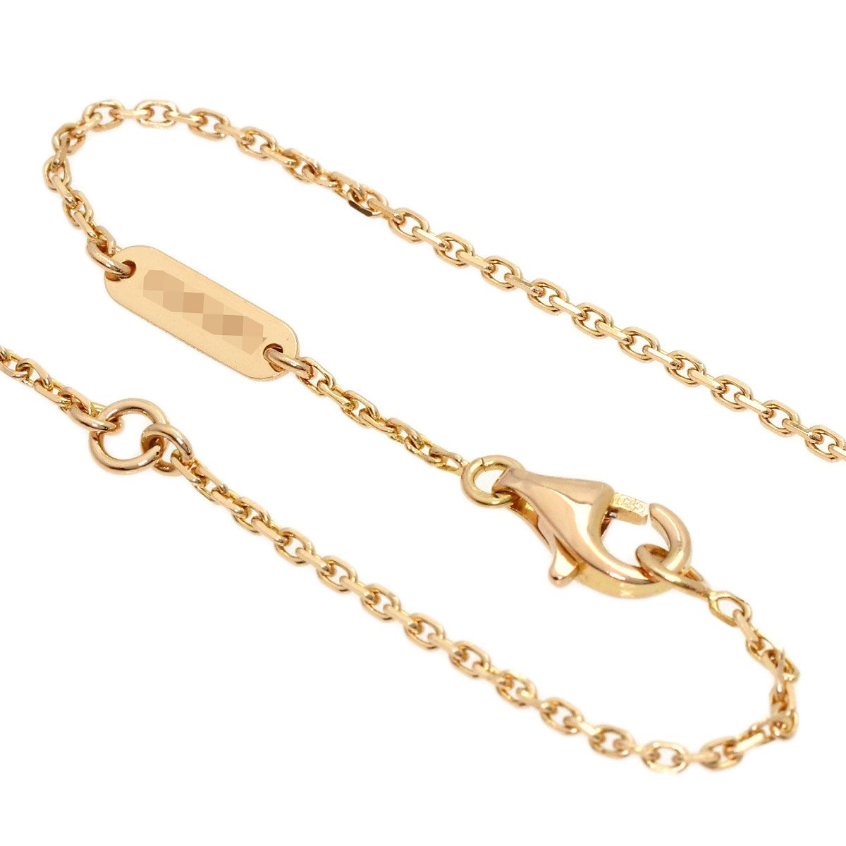 Van Cleef & Arpels Vintage Alhambra Shell Diamond Necklace 18k Pink Gold — view 3