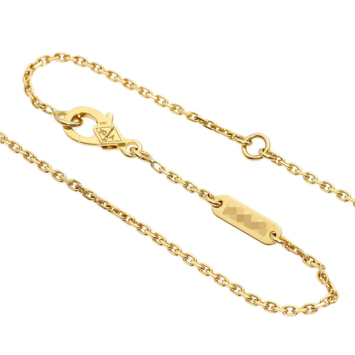 Van Cleef & Arpels Vintage Alhambra Malachite Necklace 18k Yellow Gold — view 3