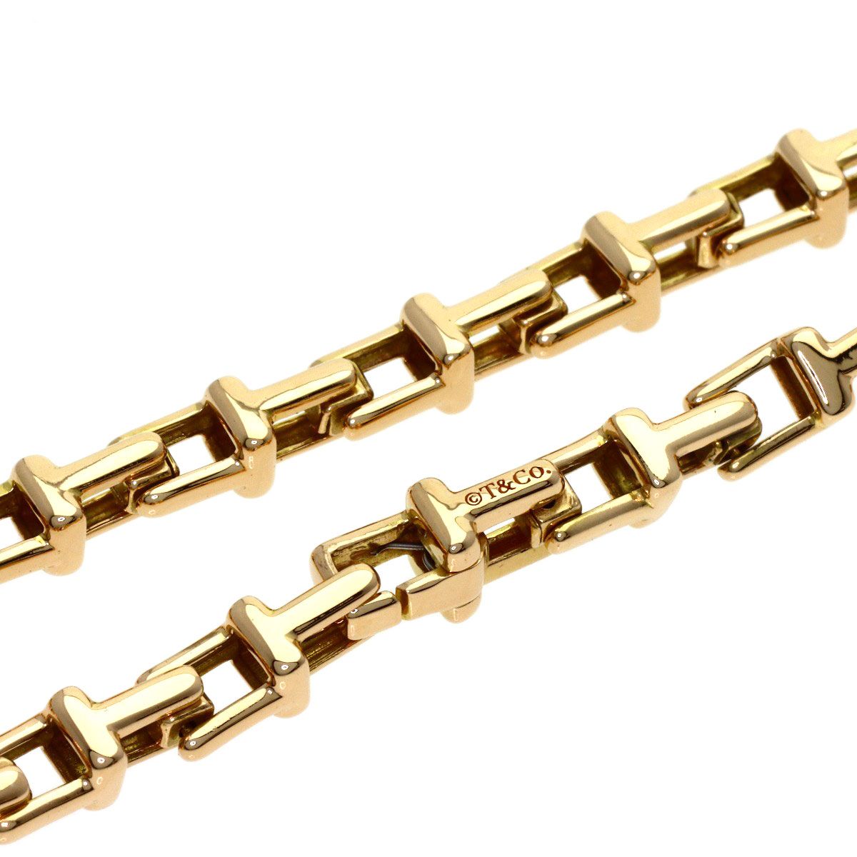 Tiffany & Co T Narrow Bracelet 18k Pink Gold — view 3