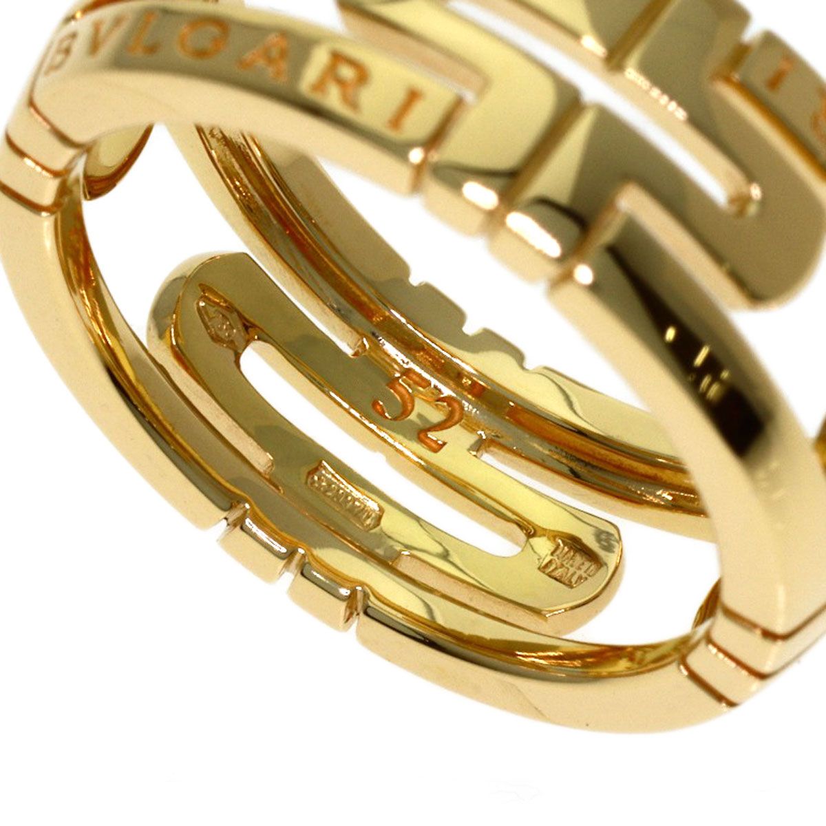 Bvlgari Parentesi Openwork 52 Ring 18k Yellow Gold — view 5