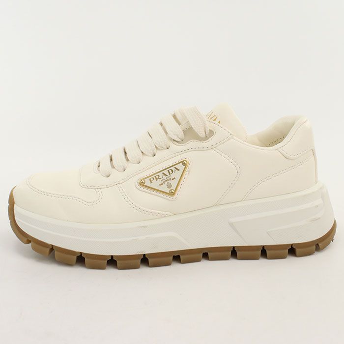 Prada Prax 01 Leather Triangle Logo Sneakers Lambskin — view 2
