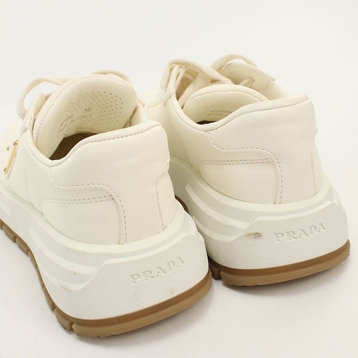 Prada Prax 01 Leather Triangle Logo Sneakers Lambskin — view 4