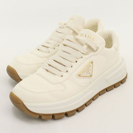 Prada Prax 01 Leather Triangle Logo Sneakers Lambskin