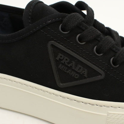 Prada Low Cut Triangle Logo Sneakers Cotton — view 6