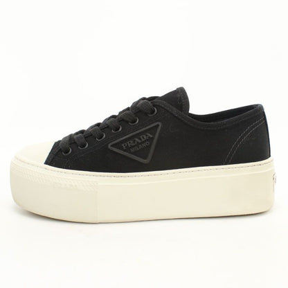 Prada Low Cut Triangle Logo Sneakers Cotton — view 2
