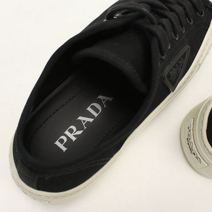 Prada Low Cut Triangle Logo Sneakers Cotton — view 5