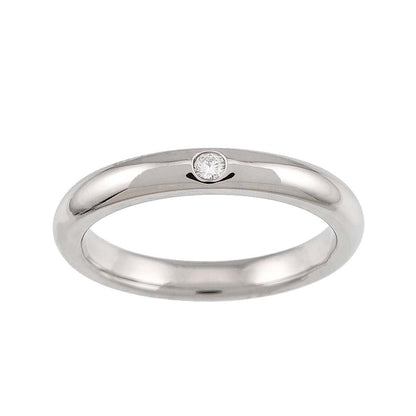 Tiffany & Co Stacking Band Ring Diamond Platinum — view 2