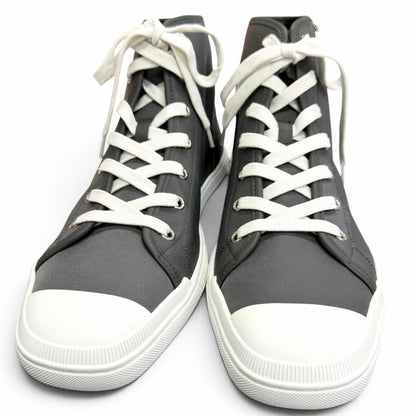 Hermes Express Lace-up High Top Sneakers Charcoal Gray — view 3