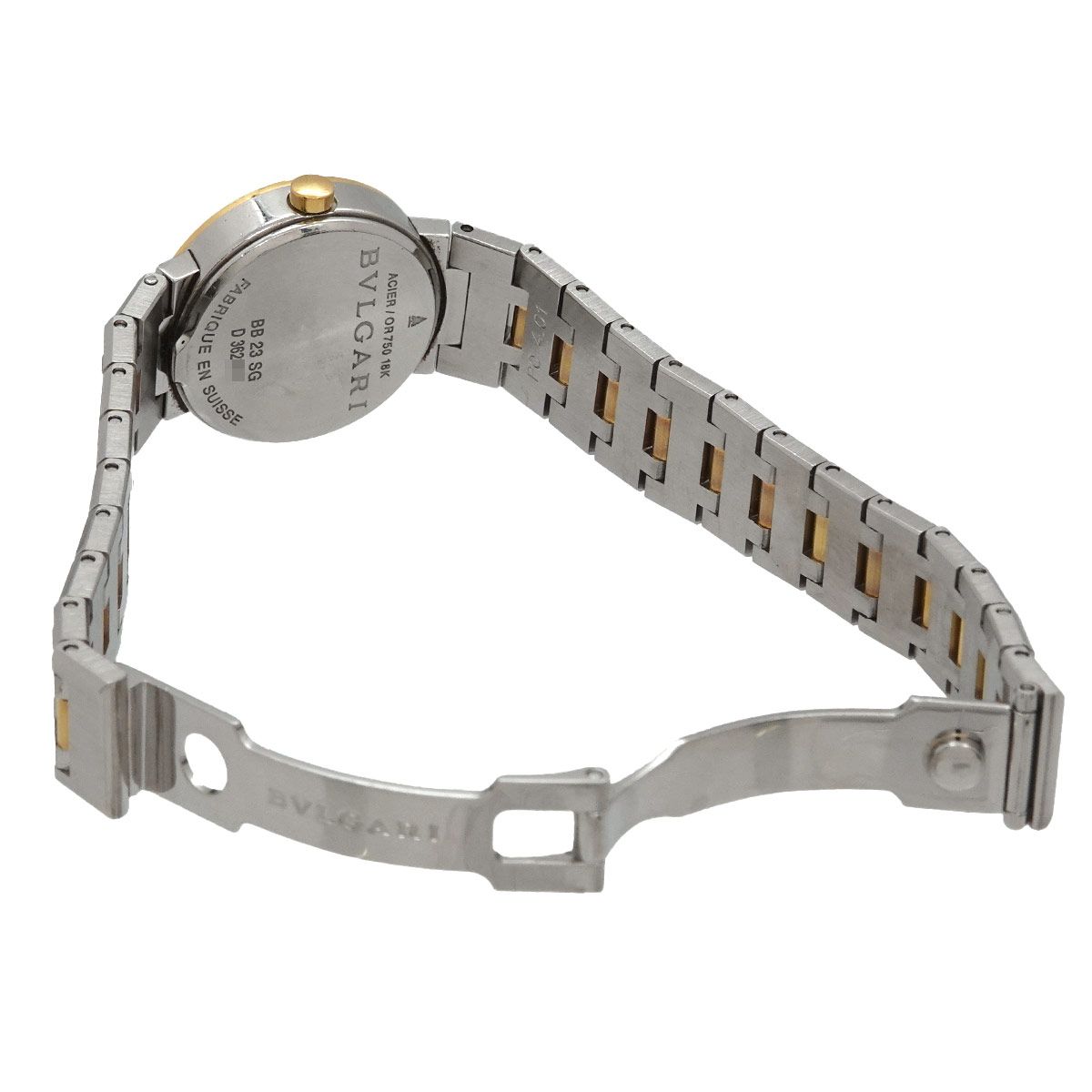 Bvlgari Watch Date Black YG Quartz — view 4
