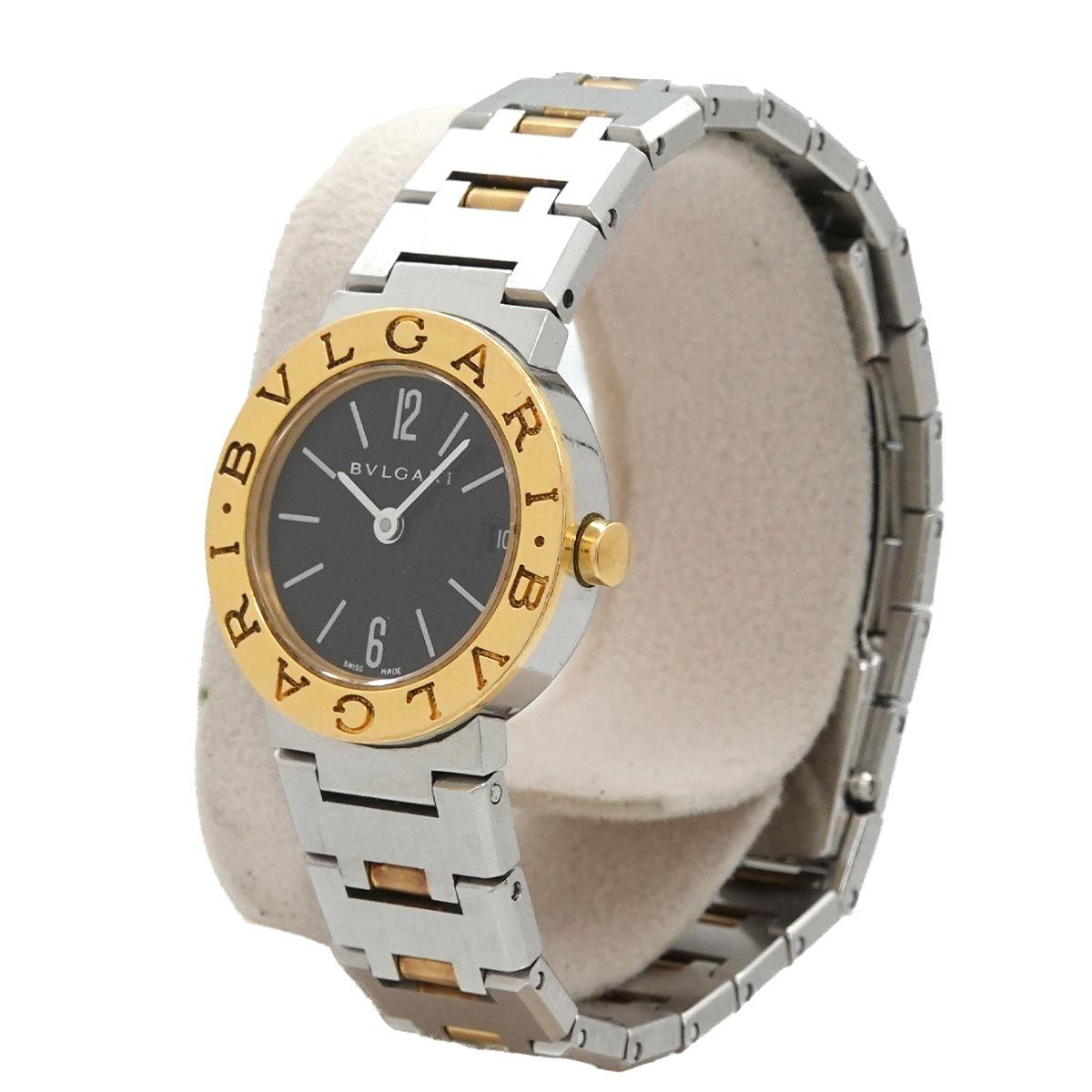 Bvlgari Watch Date Black YG Quartz — view 2