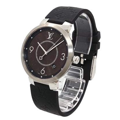 Louis Vuitton Tambour Slim Monogram Macassar GM Watch Date Quartz — view 2