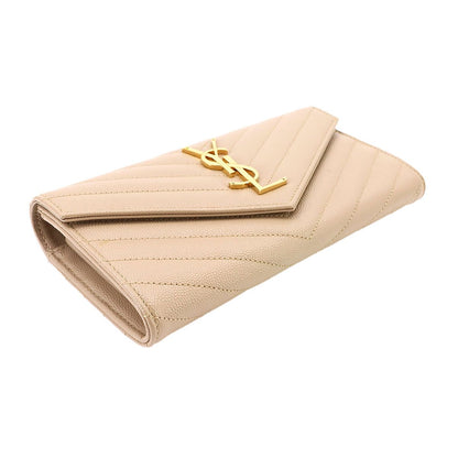 Saint Laurent Paris Monogram Large Flap Wallet Bifold Leather — view 4