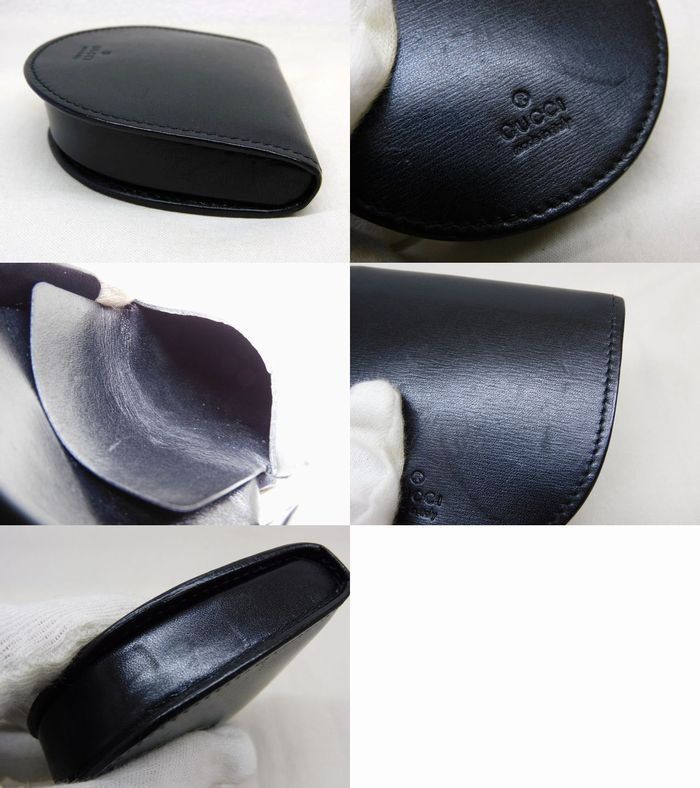 Gucci Coin Purse Leather Black — view 4